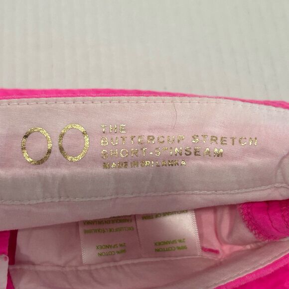Lilly Pulitzer Shorts Women’s Size 00 Color Pink The Buttercup Stretch 5” Inseam - Picture 5 of 12